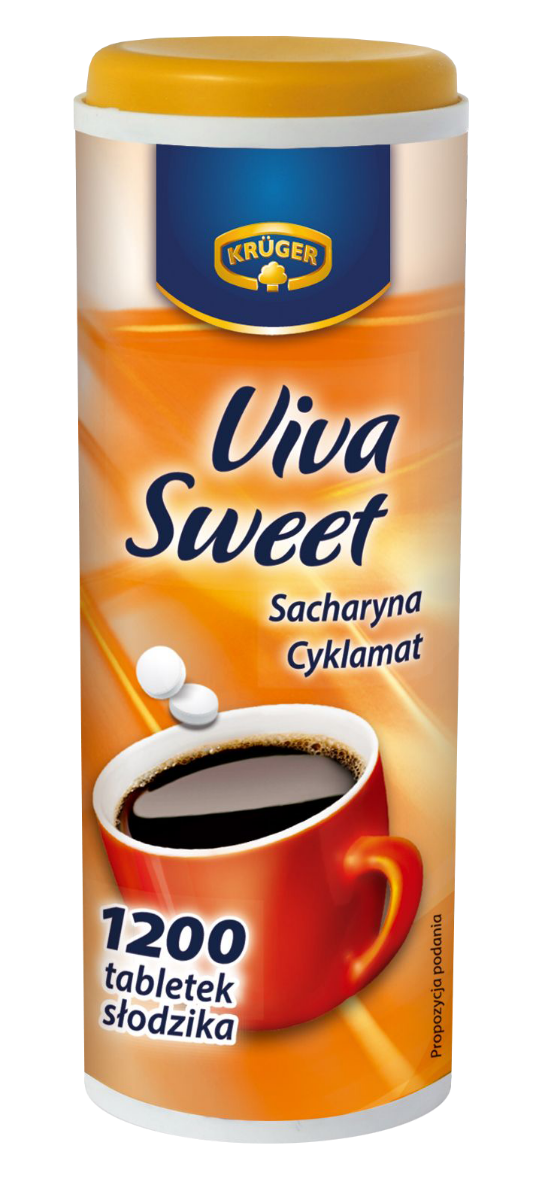 Krüger Viva Sweet z sacharyną + cyklamat, 1200 tabletek