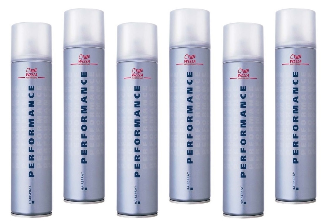 Wella Professionals Performance zestaw: mocny spray do włosów, 6x500 ml