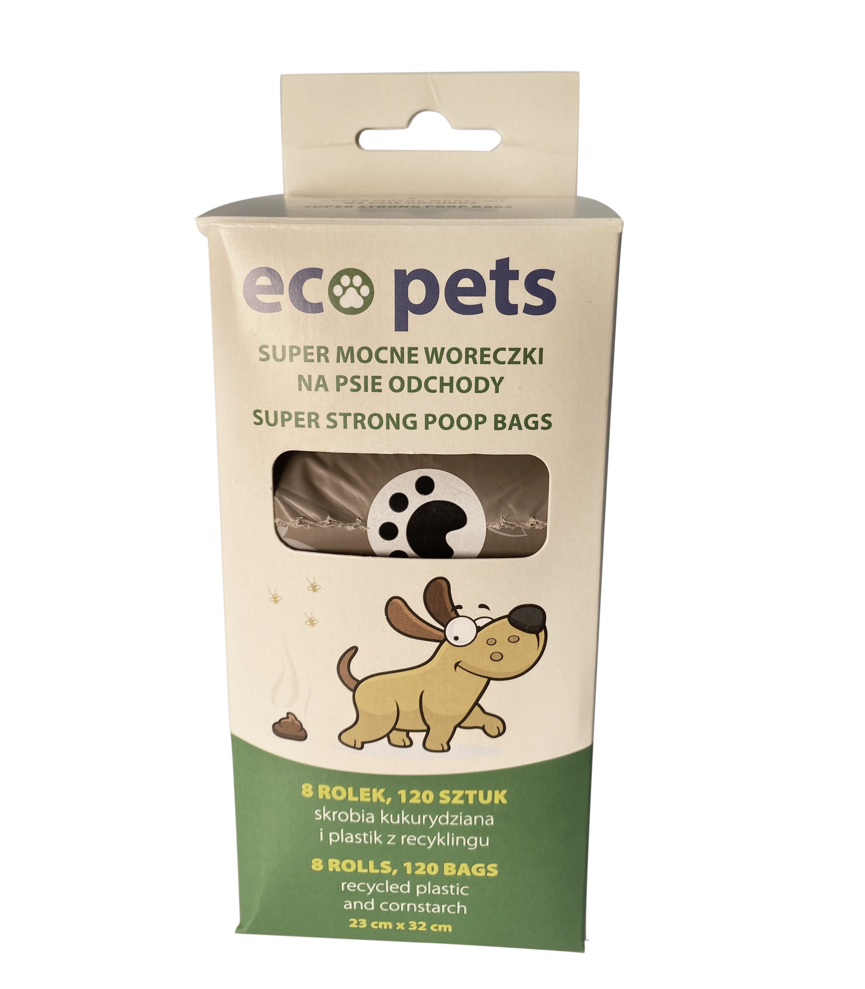 Eco Pets Ekologiczne worki na odchody 120 szt (8 x 15 szt)