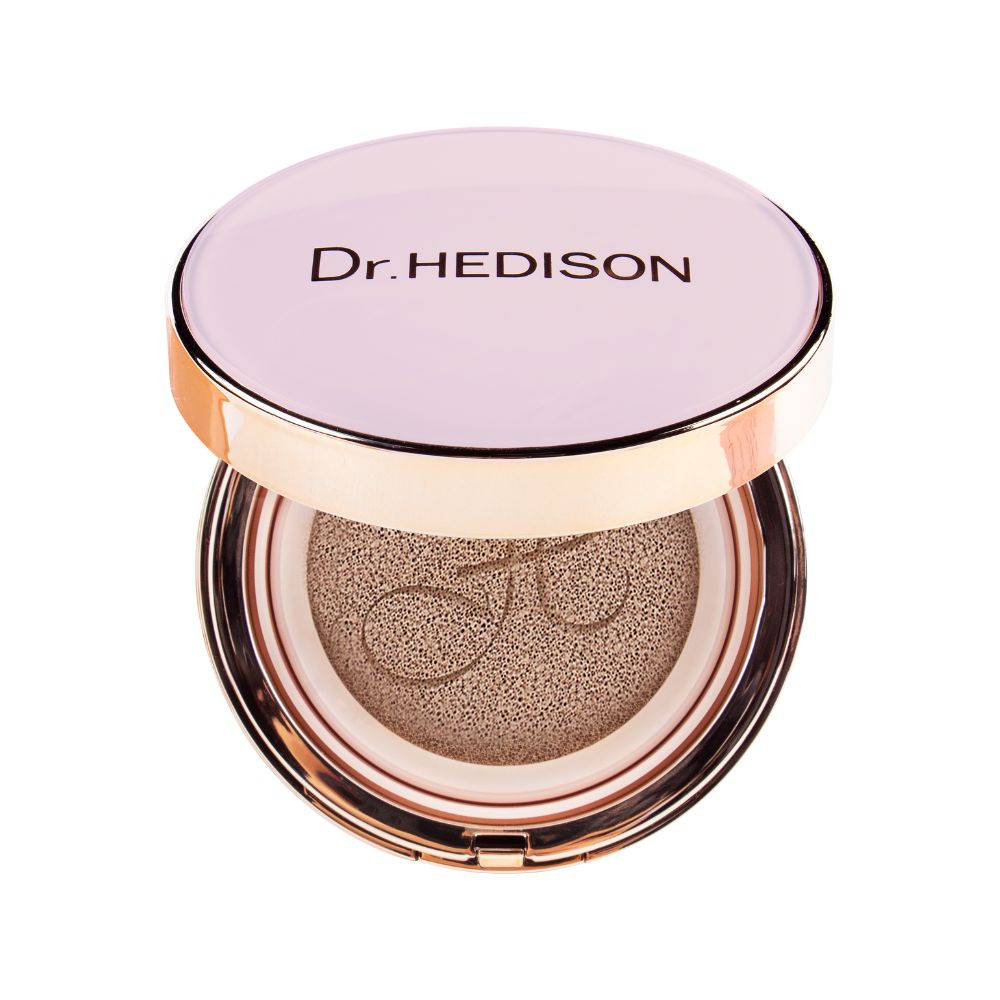 Dr.Hedison Miracle Cushion zestaw: podkład w kompakcie Ivory SPF50+, 15 g + wymienny wkład, 15 g