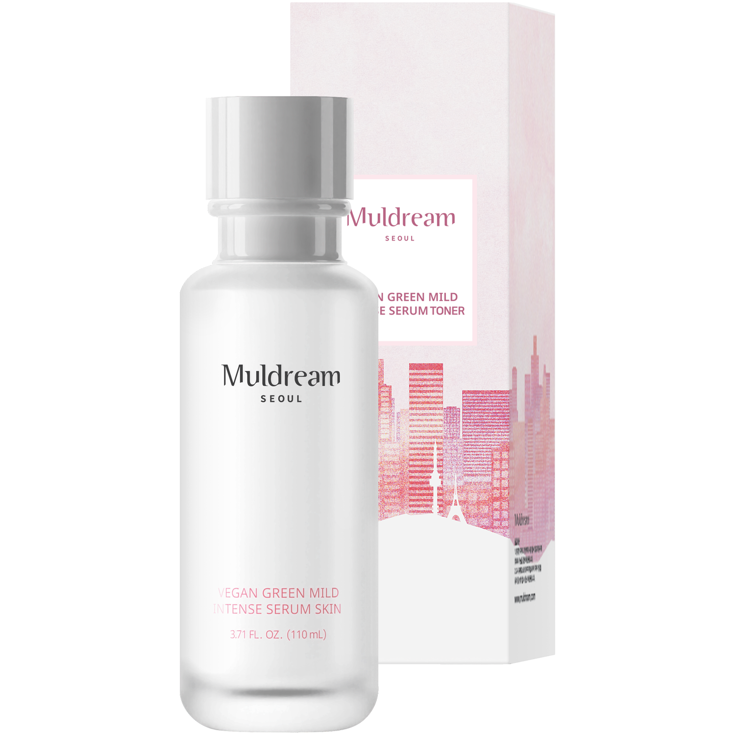 Muldream S.O.S. Vegan Green Mild regenerujące serum-tonik do twarzy, 110 ml