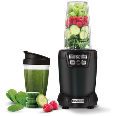 Blender personalny SENCOR Nutri SNB 6600BK + 2 bidony w komplecie