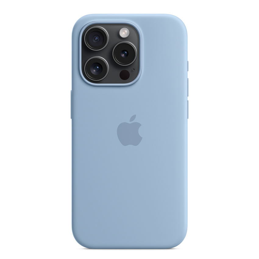 Apple iPhone 15 Pro Silicone Case with MagSafe - Winter Blue