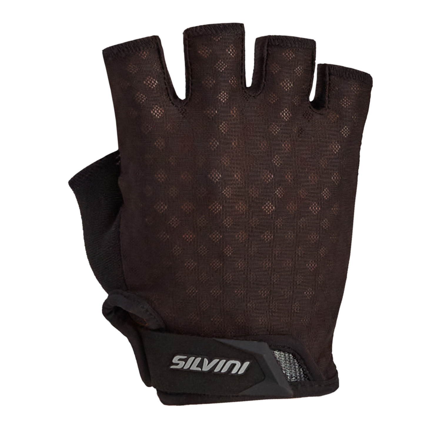Męskie rękawiczki rowerowe krótkie Silvini Orso MA1639 black - M