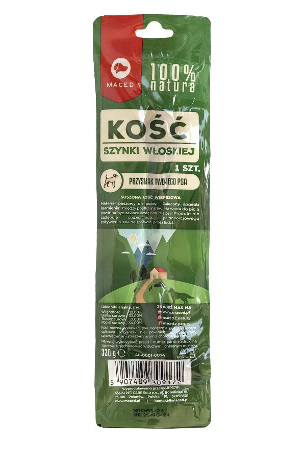 MACED 100% Natura Kość z szynki włoskiej 1 szt.