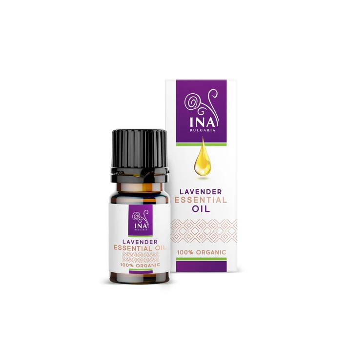 INA ESSENTIALS Essential oil organiczny eteryczny olejek z lawendy, 10 ml