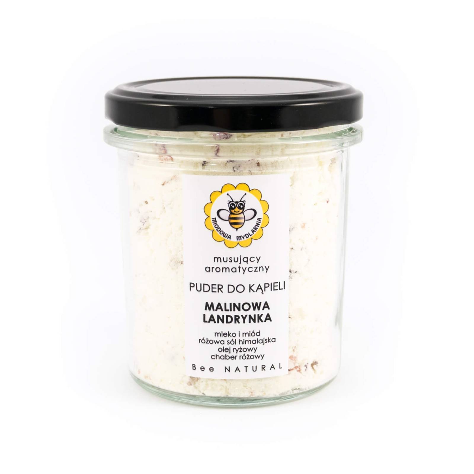 Miodowa Mydlarnia puder do kąpieli malinowa landrynka, 180 g