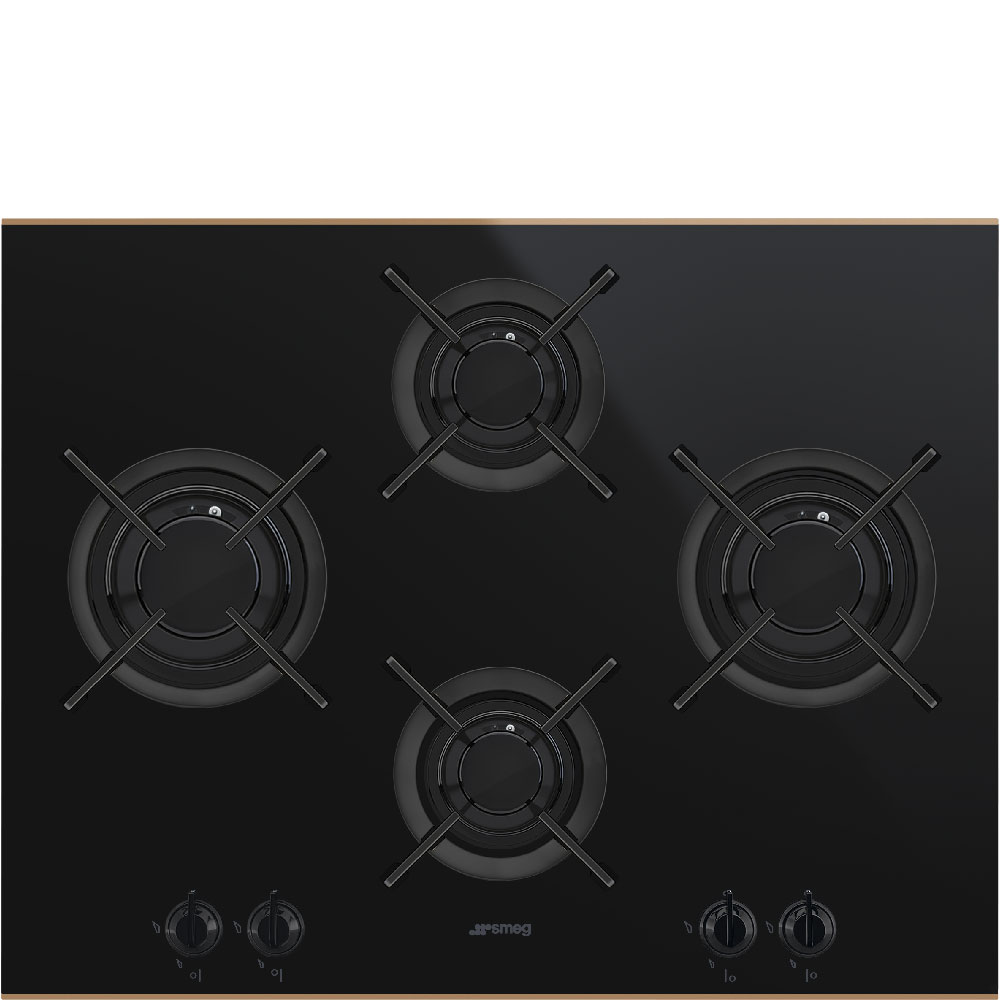 Smeg - Płyta gazowa PV664LCNR Dolce Stil Novo Czarna