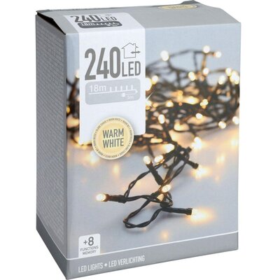 Lampki choinkowe CHRISTMAS DECORATION 808200 240 LED Sieciowe 21 m Zielony