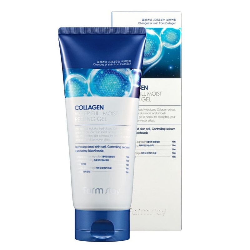 Farmstay Collagen kolagenowy żel peelingujący do twarzy, 180 ml