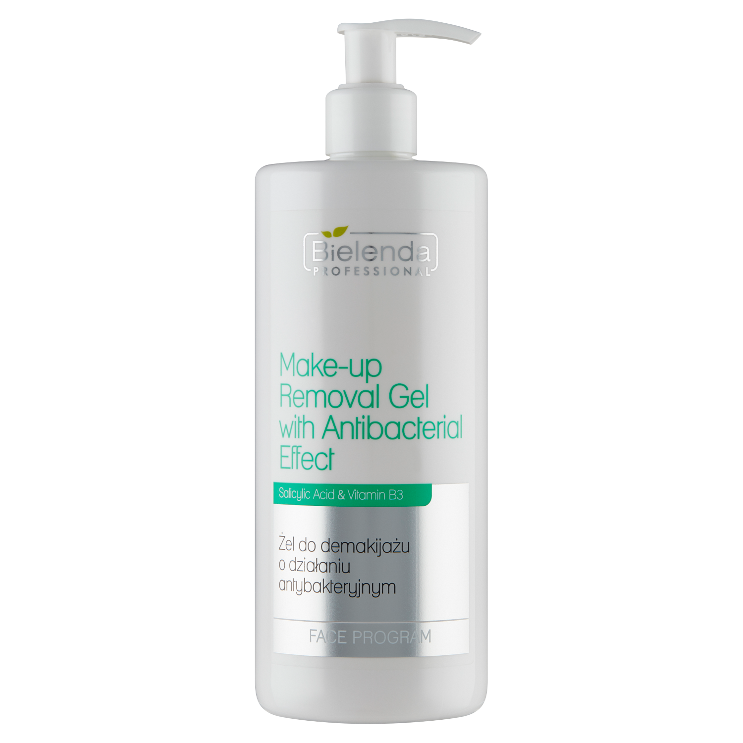 Bielenda Professional żel do demakijażu o działaniu antybakteryjnym, 500 ml