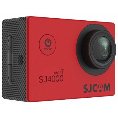 Kamera sportowa SJCAM SJ4000 WiFi Czerwona Filmy 2K/Filmy 4K 900 mAh 12MP Obudowa wodoodporna