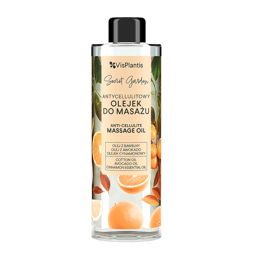 Vis Plantis antycellulitowy olejek do masażu ciała, 200 ml