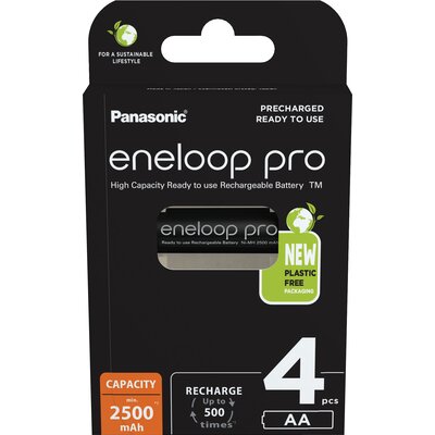 Akumulatorki AA 2500 mAh PANASONIC Eneloop Pro (4 szt.)