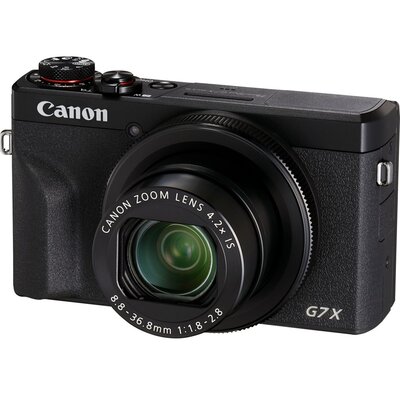 Aparat CANON PowerShot G7 X Mark III Czarny, 20.2Mpix, 4.2x zoom optyczny, DIGIC 8