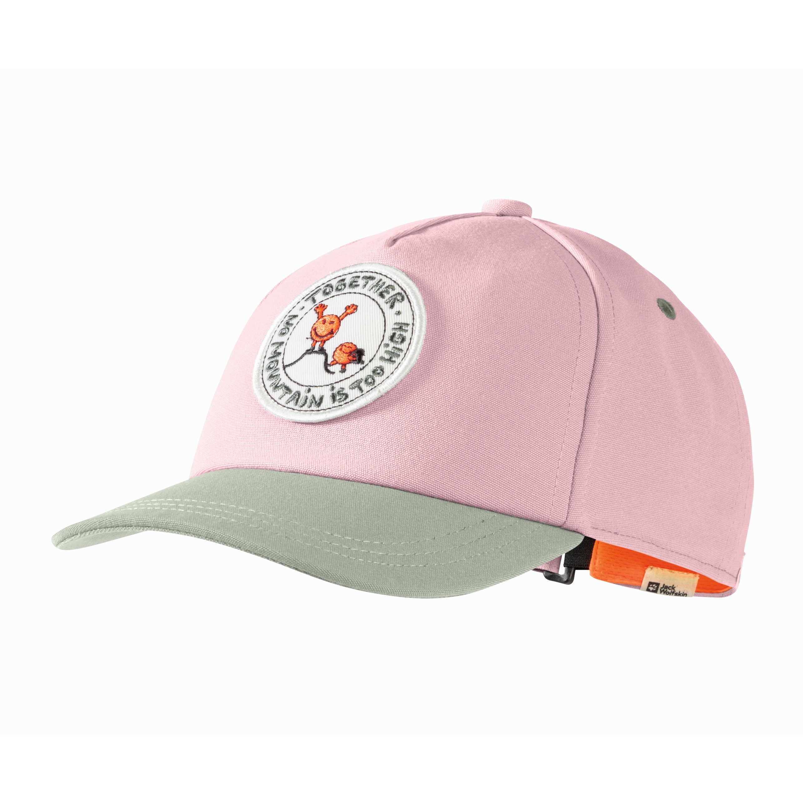 Czapka z daszkiem dla dzieci Jack Wolfskin SMILEYWORLD BADGE CAP K water lily - ONE SIZE