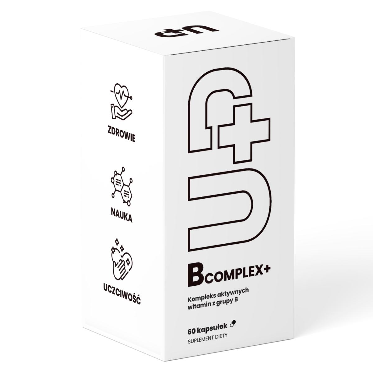 UP Health Pharma UP B Complex+ suplement diety prawidłowe funkcjonowanie układu nerwowego oraz matabolizmu energetycznego, 60 kaps./1 opak.