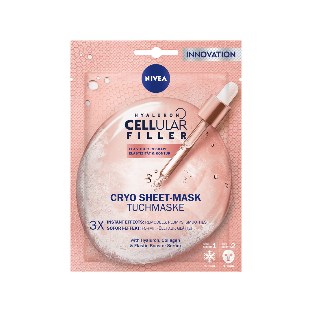Nivea Cellular Filler Chłodząco-modelująca maska w płachcie, 1 szt.