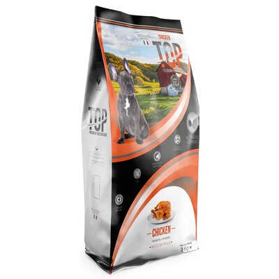 Karma dla psa TOP PREMIUM FOOD FOR DOGS Kurczak S/M 3 kg