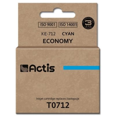Tusz ACTIS do Epson T0712 / T0892 / T1002 Błękitny 13.5 ml KE-712