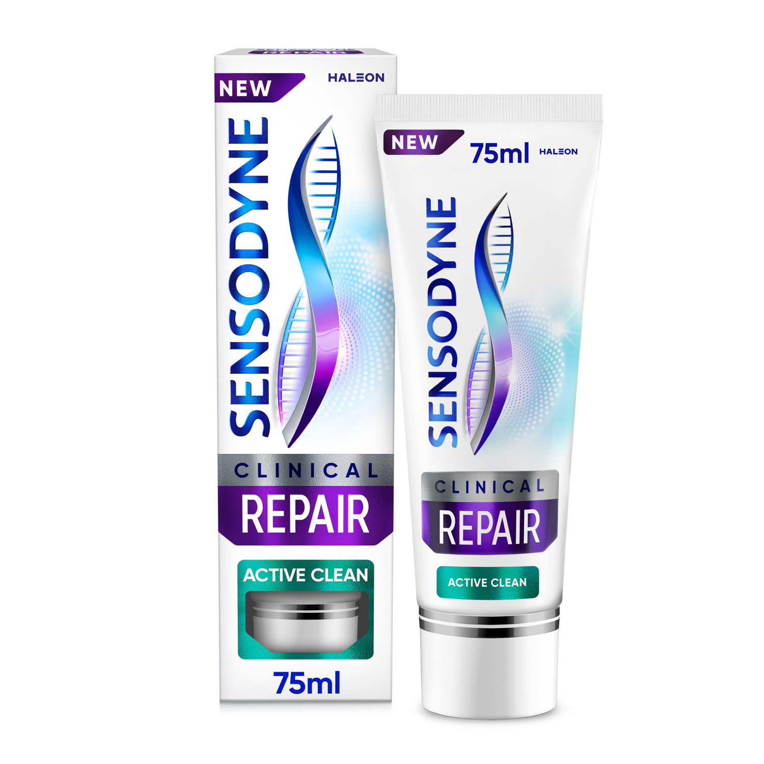 Sensodyne Clinical Repair Active Clean pasta do mycia zębów z fluorkiem, 75 ml