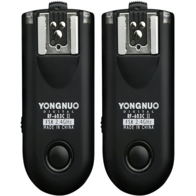 Wyzwalacz radiowy YONGNUO RF-603II do Canon, nadajnik i odbiornik