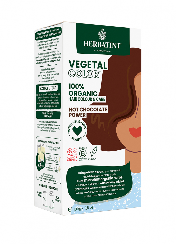 Herbatint Vegetal Color 100% ORGANIC Hot Chocolate Power