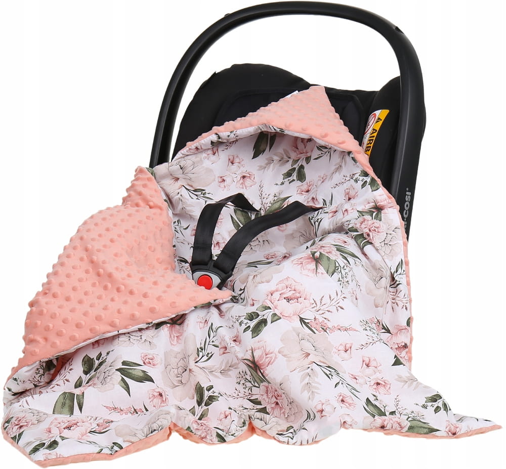 Babymam kocyk minky do fotelika nosidełka ciepły