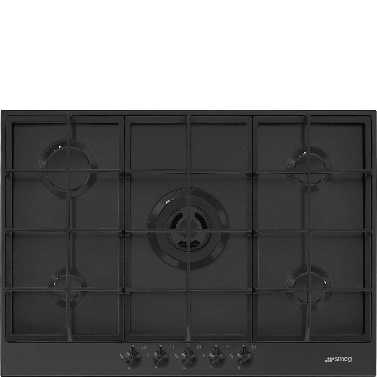 Smeg - Płyta gazowa PX375MB Classica Czarna matowa