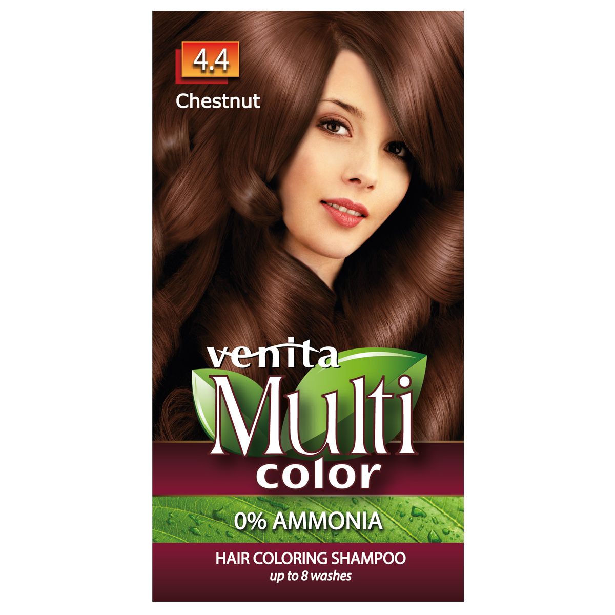 Venita Multi Color szampon koloryzujący do włosów 4.4 chestnut, 40 g