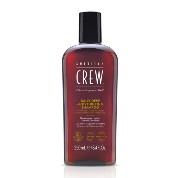 American Crew Daily Deep Moisturizing szampon głęboko nawilżający do włosów suchych dla mężczyzn, 250 ml