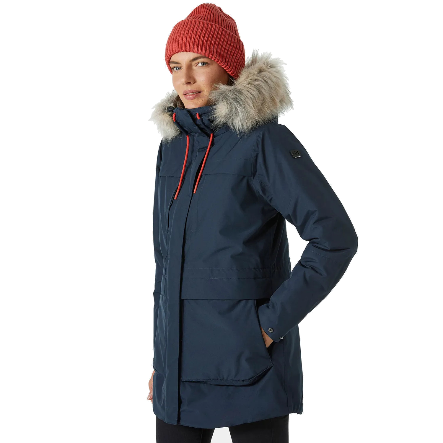 Damska parka zimowa Helly Hansen Coastal Parka navy - M