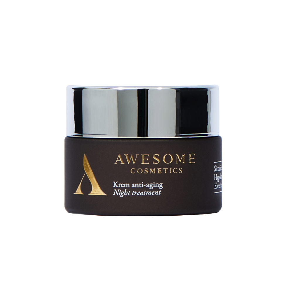 Awesome Cosmetics Anti Aging krem przeciwzmarszczkowy na noc Night Treatment, 50 ml