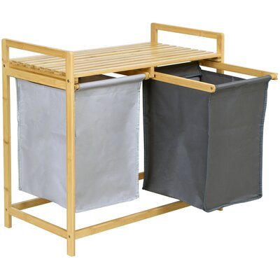 Kosz na pranie GOCKOWIAK Hanoi Duo 80L Szary