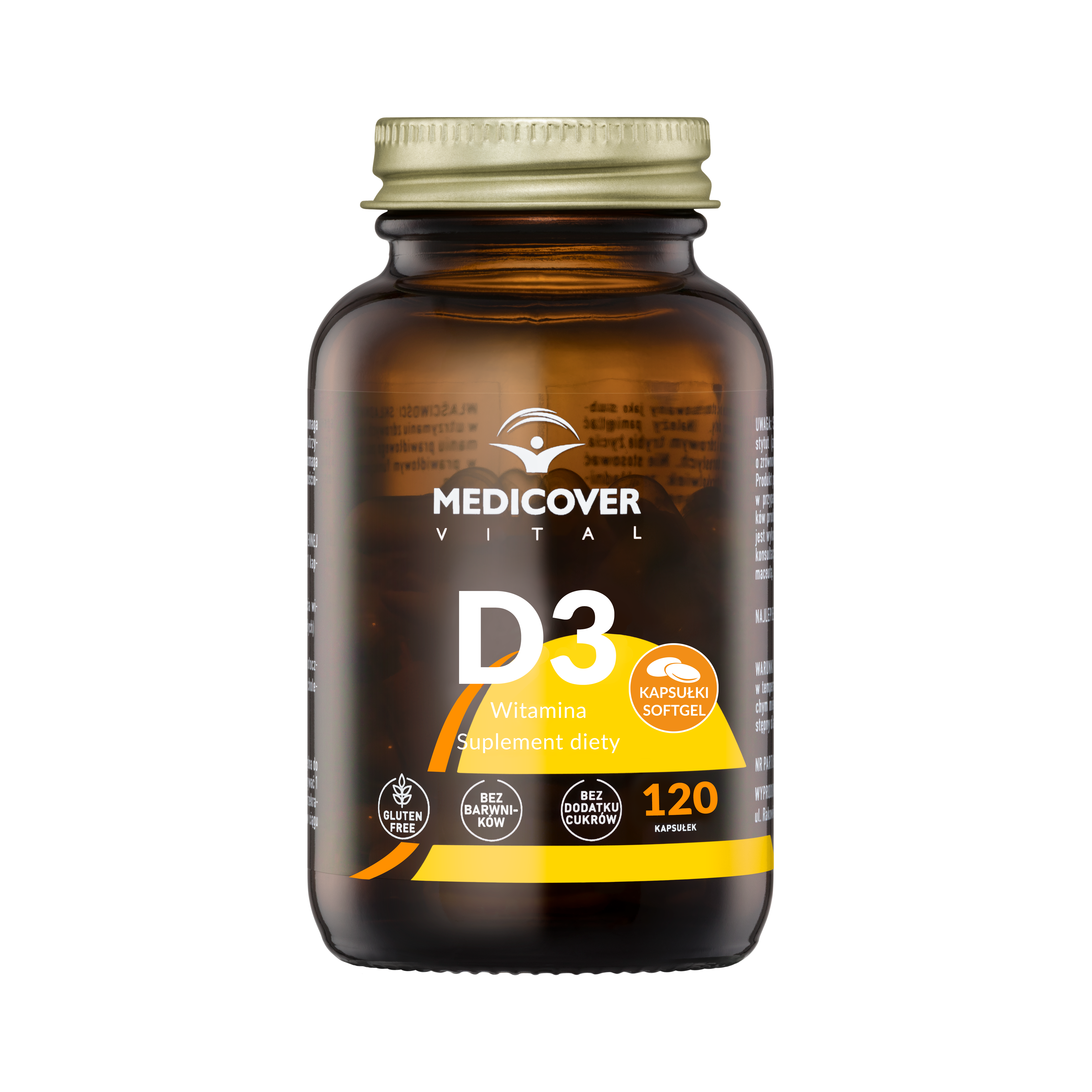 Medicover Vital suplement diety z witaminą D3, 120 kaps./1 opak.