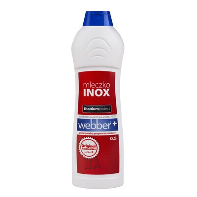 Mleczko do czyszczenia stali nierdzewnej WEBBER Titanium Protect 500 ml