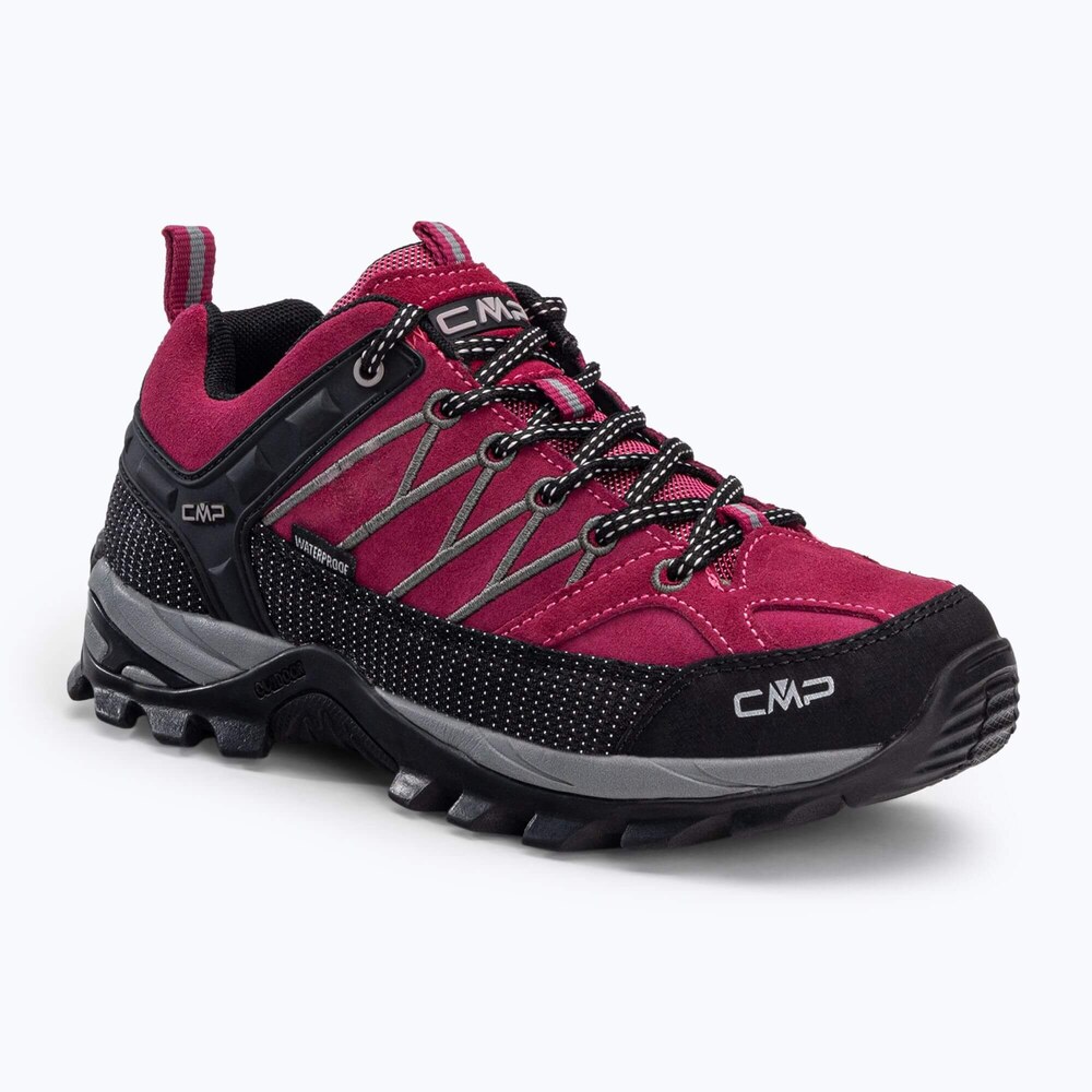 CMP - Buty trekkingowe damskie RIGEL LOW WMN TREKKING SHOE WP sangria - grey