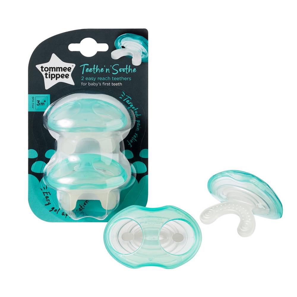 Tommee Tippee Teethe ‘n’ Soothe gryzak dziąsełko na ząbkowanie 3m+, 2 szt./1 opak.