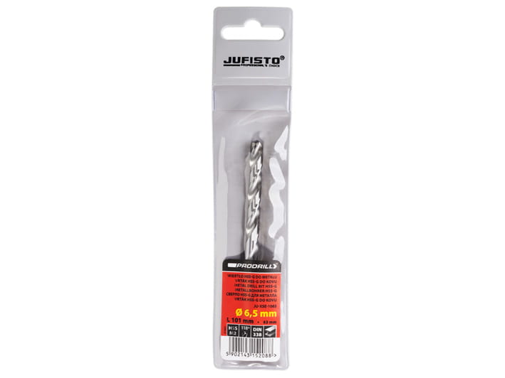 Wiertło do metalu HSS-G 6,5 x 101 mm (1 szt.) JUFISTO