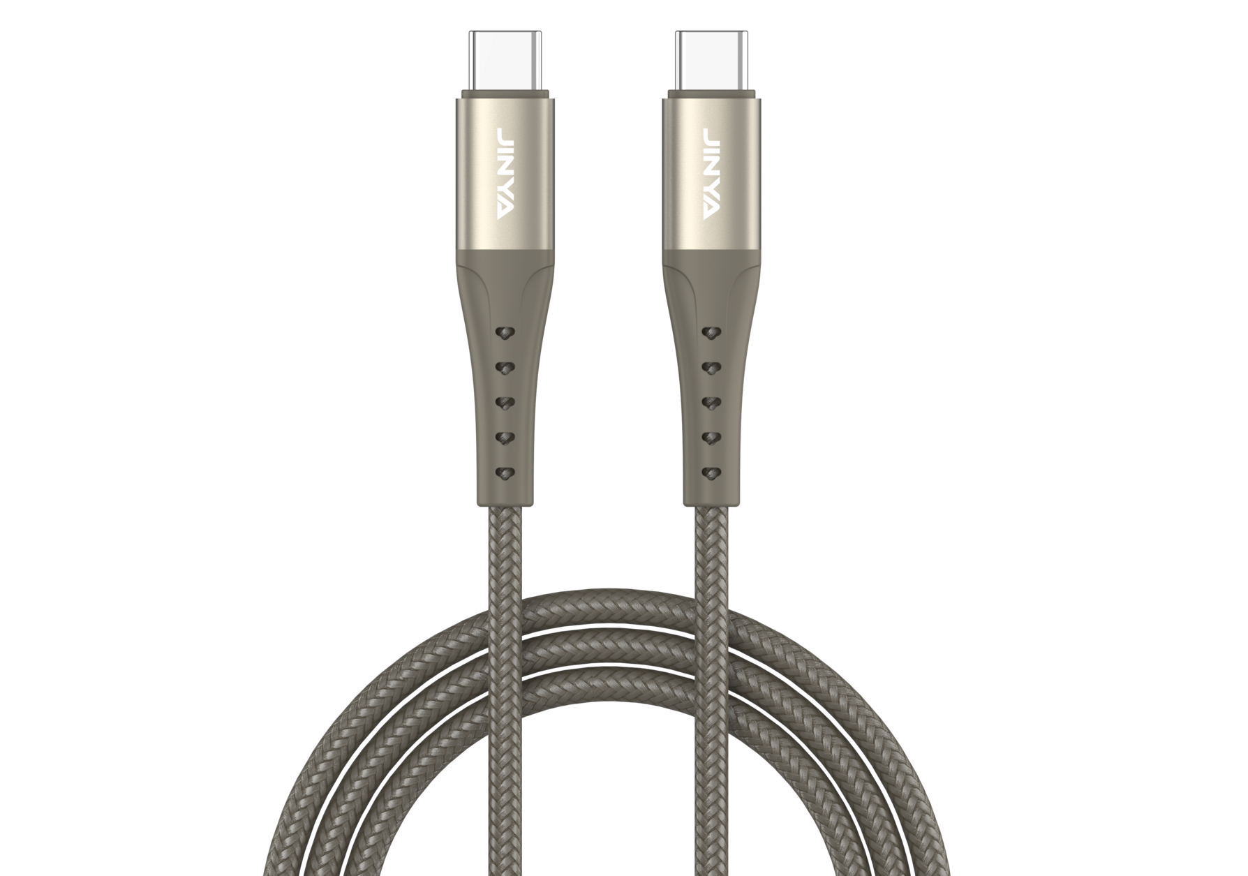 Jinya TechLink USB-C To C Cable 1,8m Natural Titanium - kabel USB-C