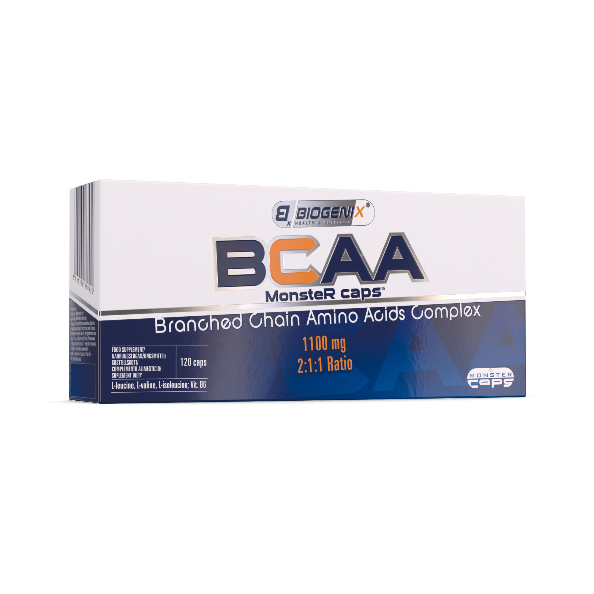 Biogenix BCAA suplement diety, 120 kaps./1 opak.