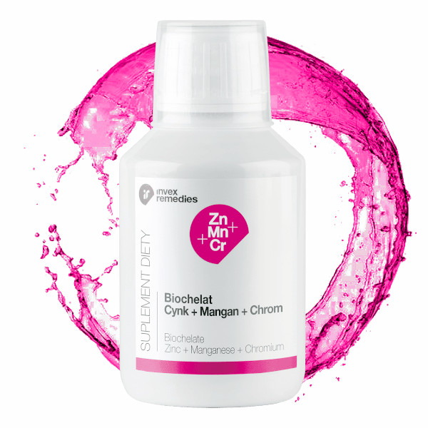 Invex Remedies Biochelat Cynk + Mangan + Chrom suplement diety, 150 ml