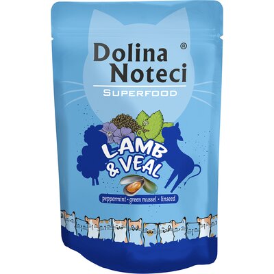 Karma dla kota DOLINA NOTECI Superfood z jagnięciną i cielęciną 85 g