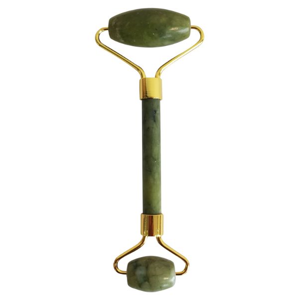 Tremi dwustronny roller do masażu twarzy jadeitowy, 1 szt.