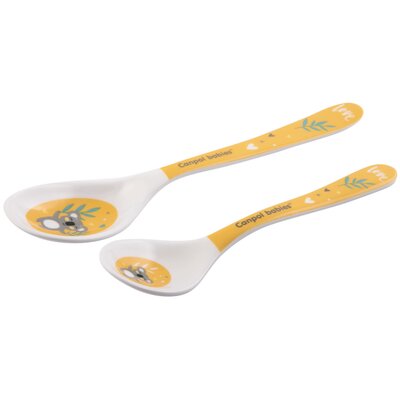 Zestaw łyżek CANPOL BABIES Exotic Animals 4/530 Żółty (2 elementy)