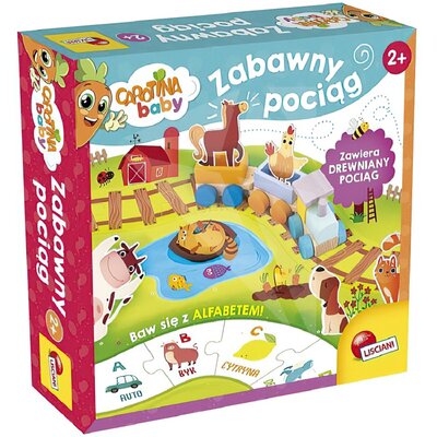 Zestaw edukacyjny LISCIANI Carotina Baby Zabawny pociąg 304-PL84005
