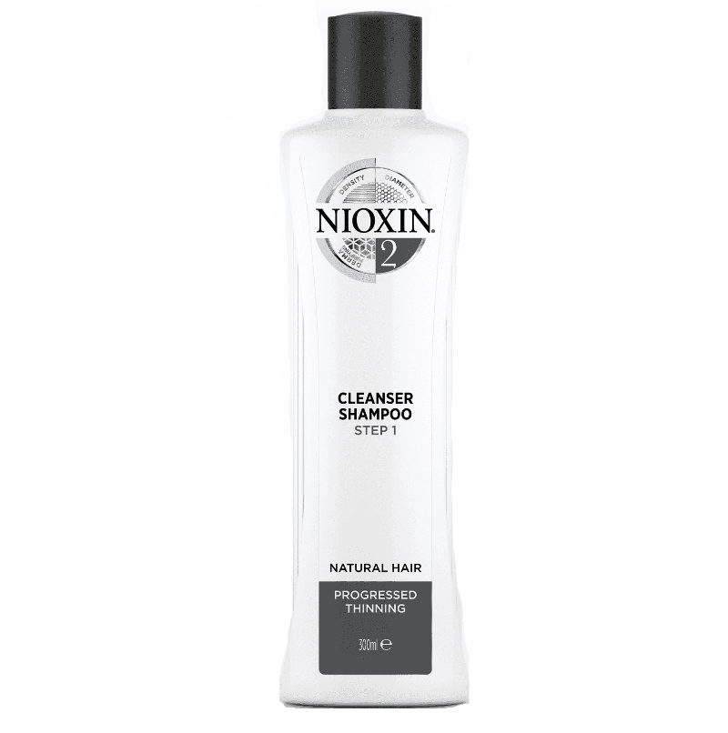 Nioxin System 2 szampon przeciw wypadaniu do włosów naturalnych i znacznie przerzedzonych, 300 ml