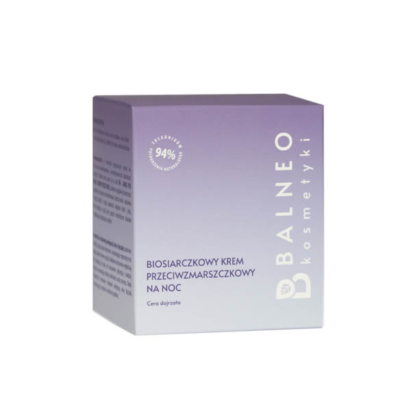 Balneokosmetyki biosiarczkowy krem przeciwzmarszczkowy na noc, 50 ml