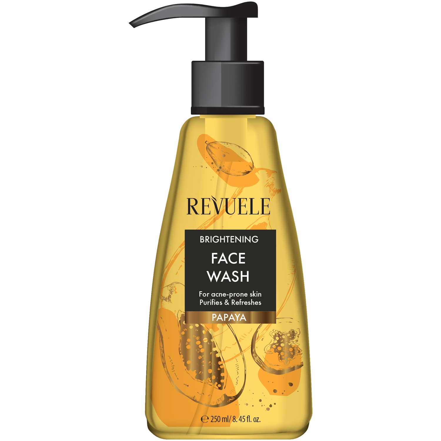 Revuele rozświetlający żel do mycia twarzy, 250 ml