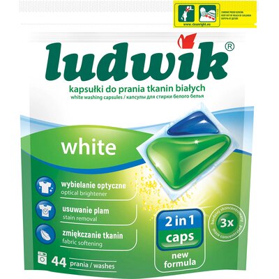 Kapsułki do prania LUDWIK 2in1 White - 44 szt.